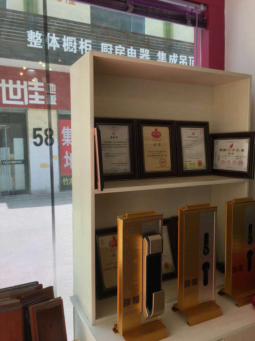 江苏如皋专卖店加盟店展示-虹宇无锁孔智能防盗门安全门加盟代理招商